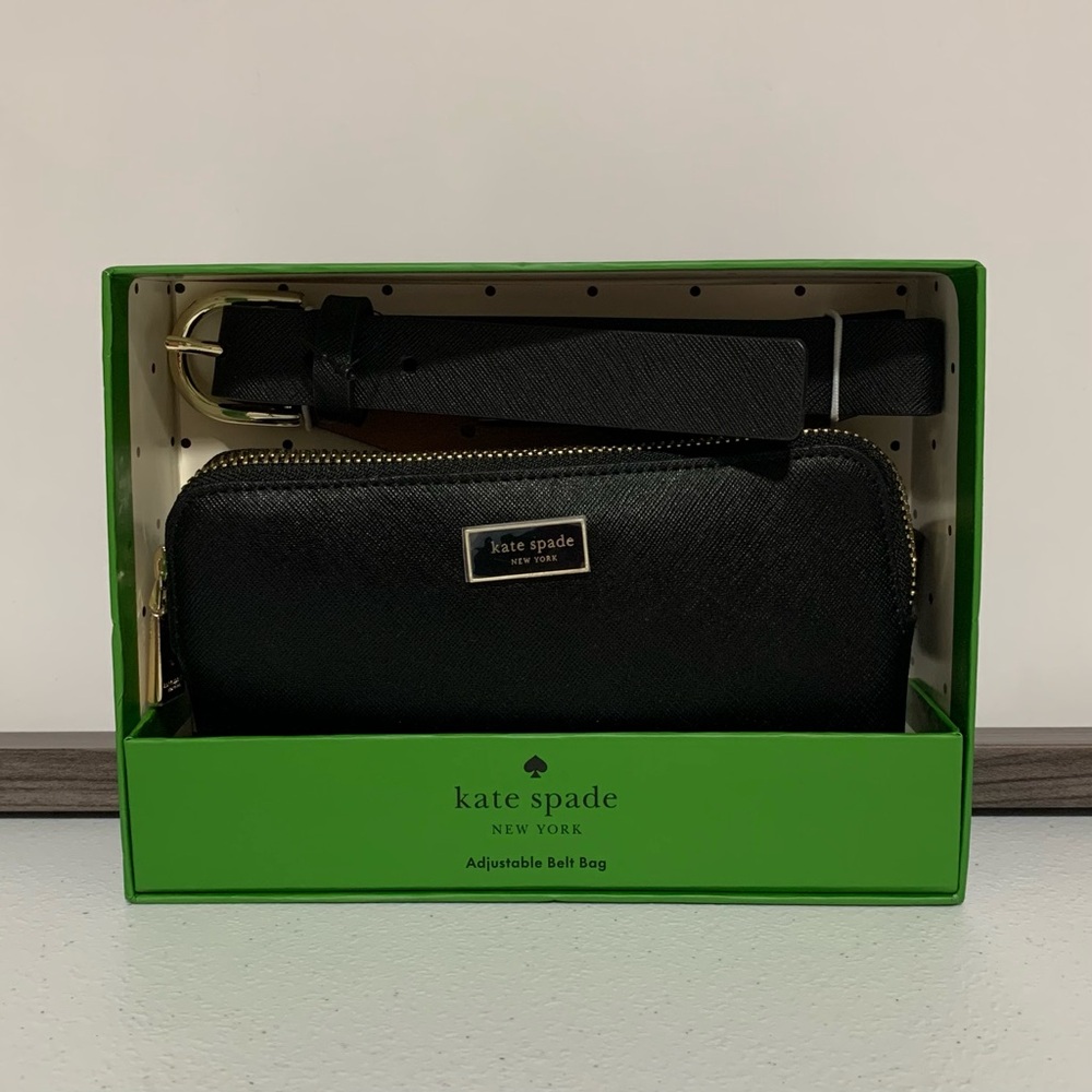 Kate Spade New York Logo Belt Leather Bag-New
